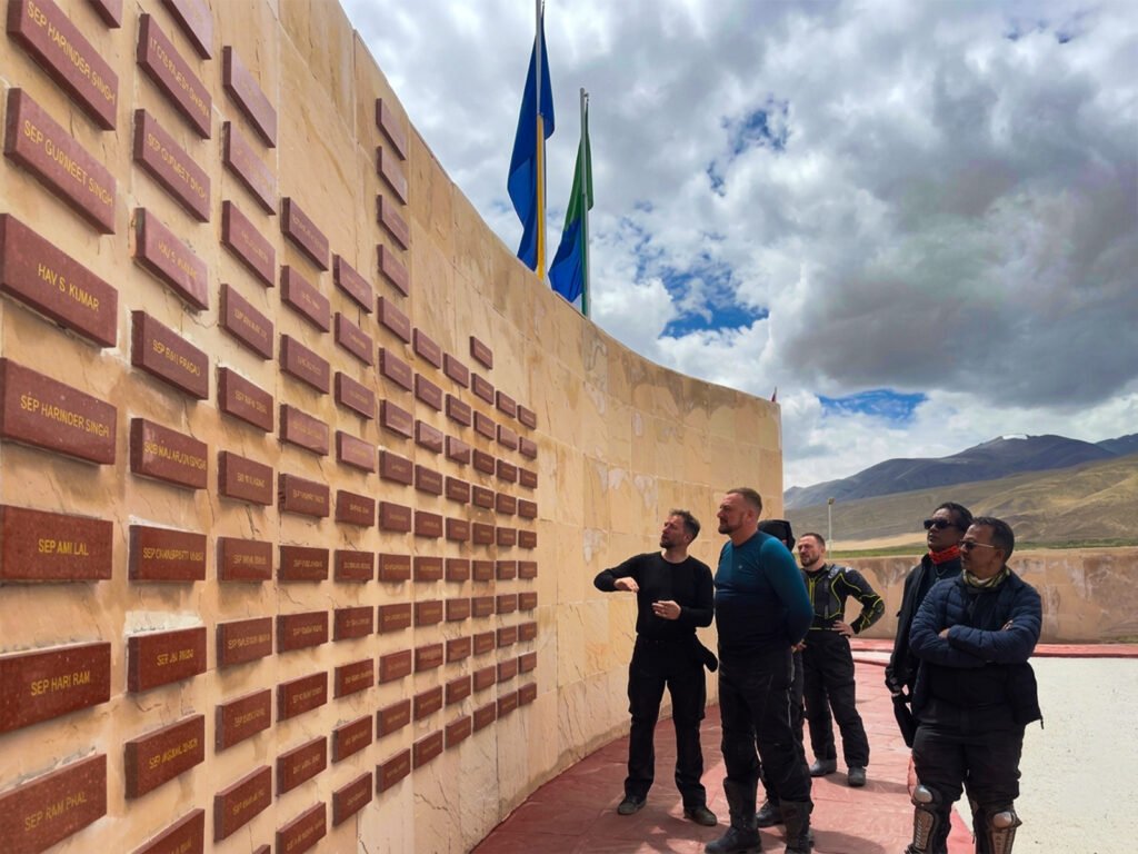 Rezang La war memorial, Names of the martyrs etched in gold Rezang La war memorial, Names of the martyrs etched in gold