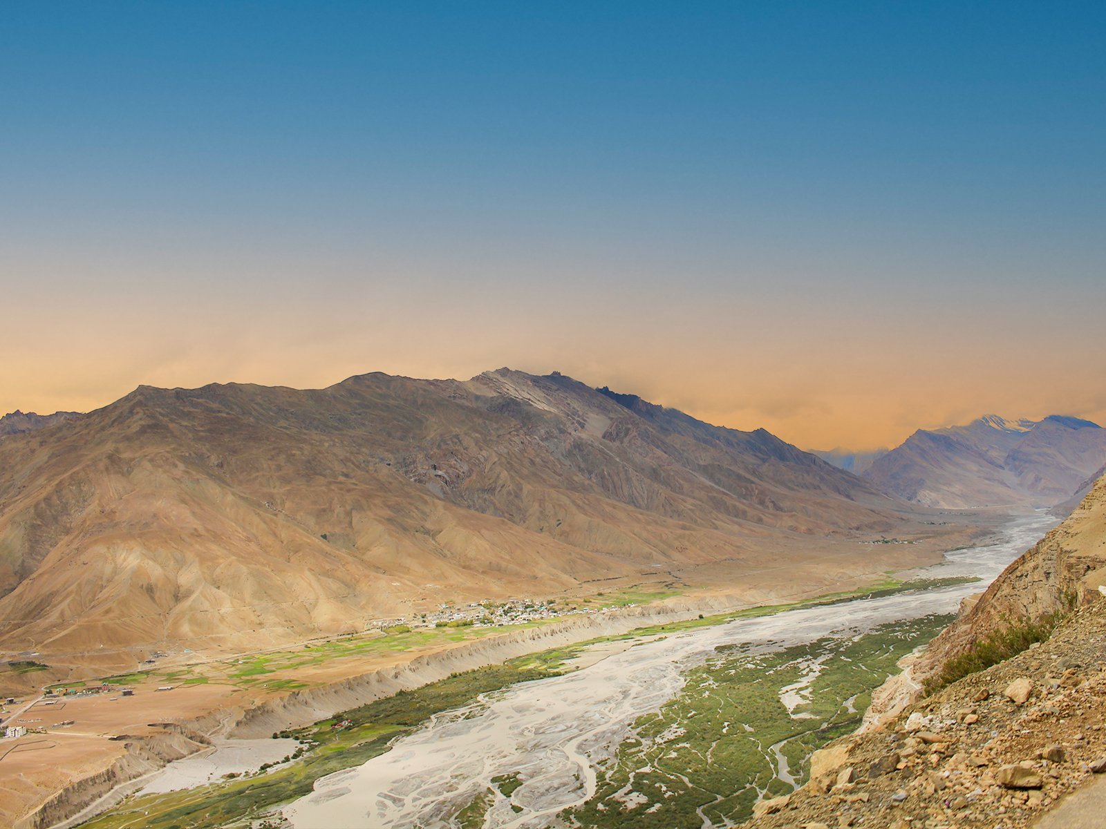 Spiti Valley Arial view